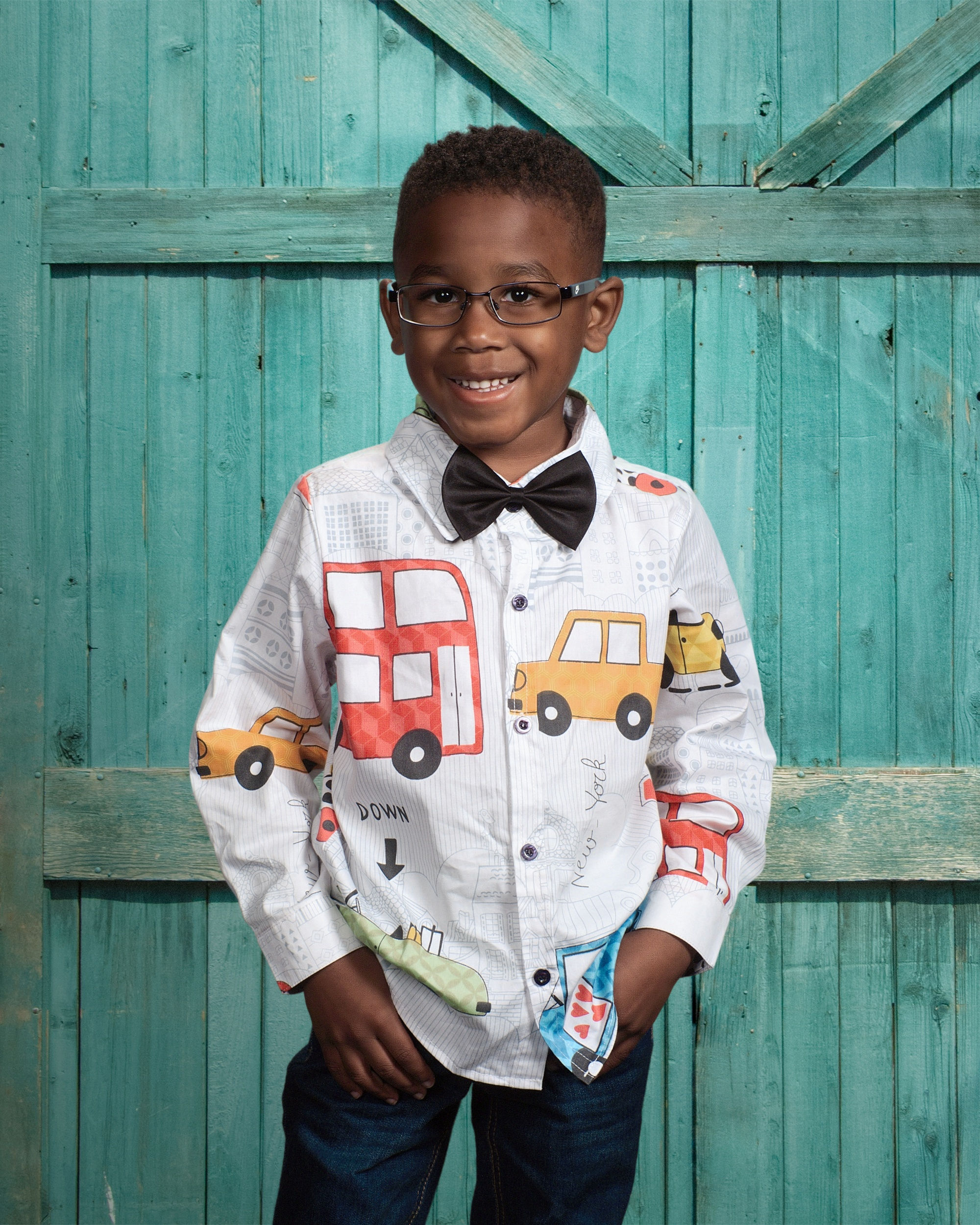 J's Popular Bow-Tie Button-Up