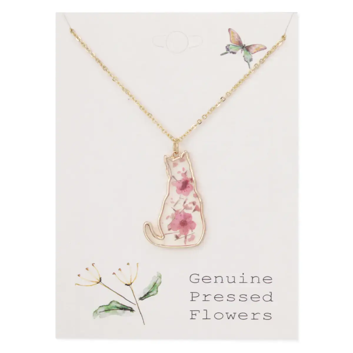 Floral Cat Necklace