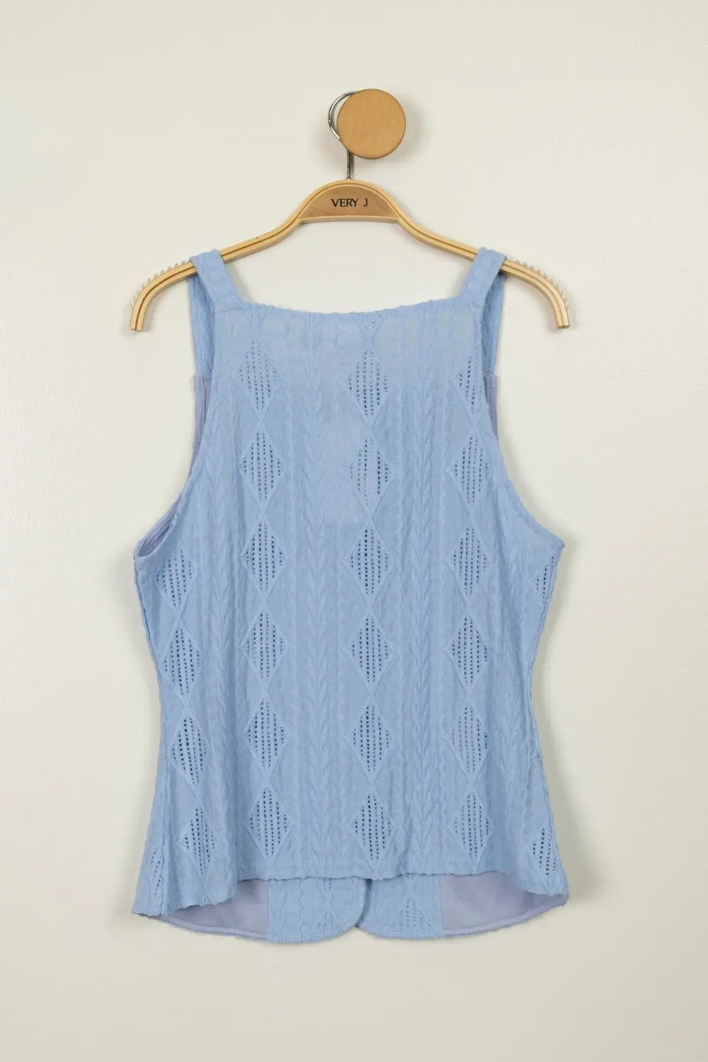 Textured Button-down Tank