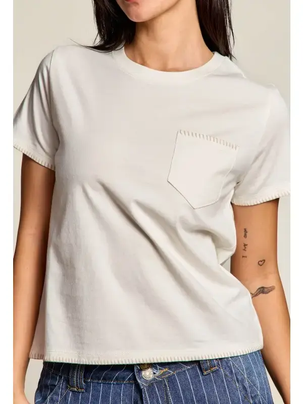 Two Tone Pocket Tee