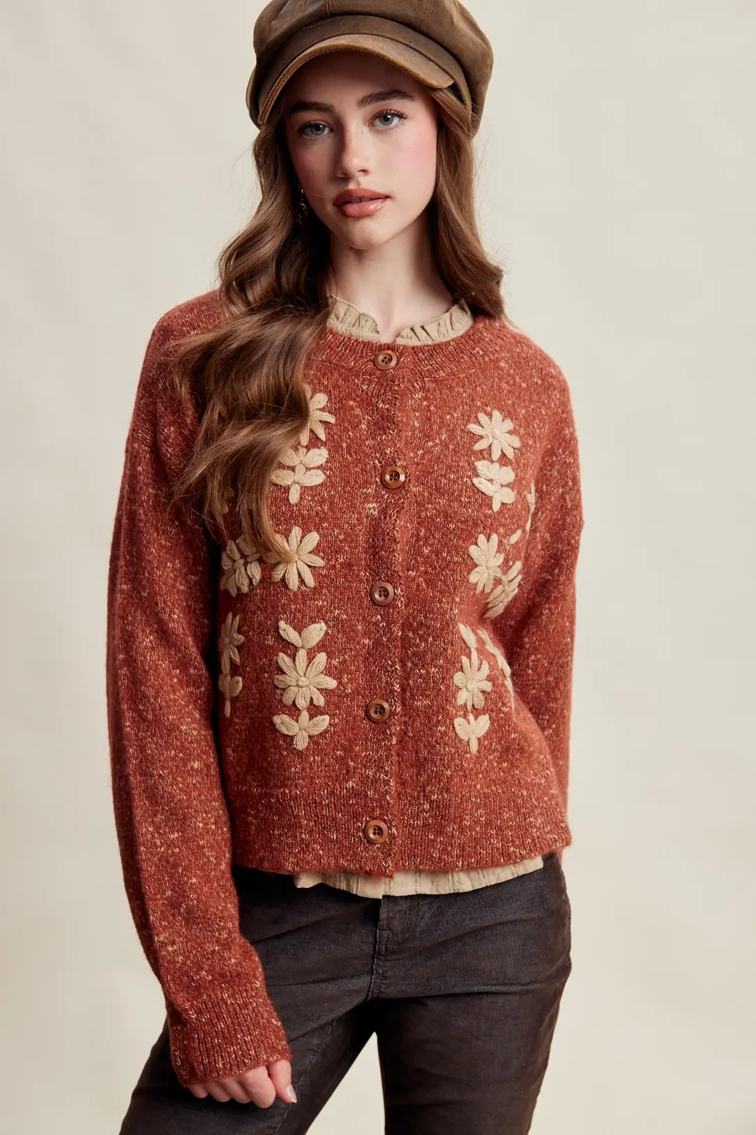 Embroidered Cardigan