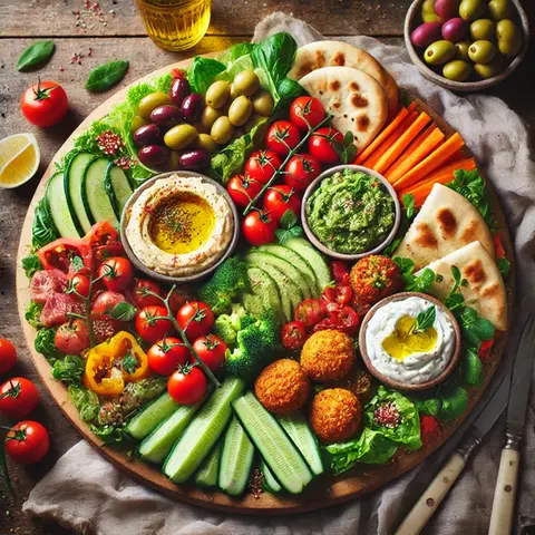 Plateau gourmet Grazing Platter haut de gamme avec fromages, charcuteries, fruits frais et produits locaux, servi par un traiteur à domicile à Lyon