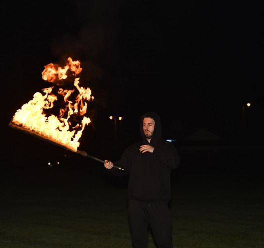 Fire performer Hamilton: Liam