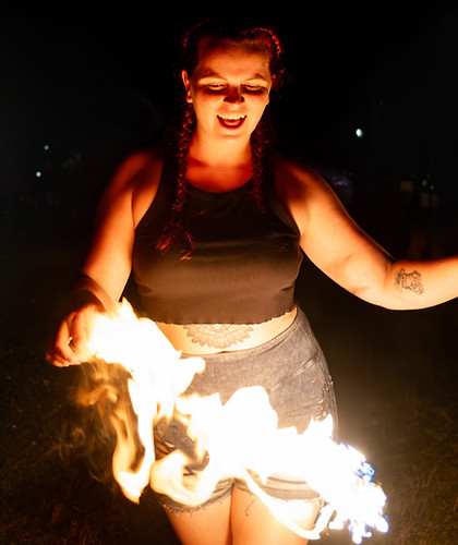 Fire performer Hamilton: Bailee