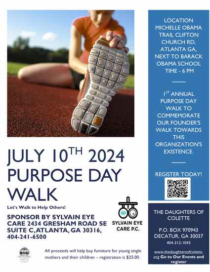 A picture of our Purpose Day Walk flyer.