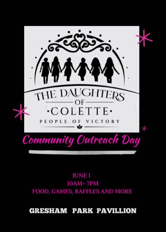 A picture of our community outreach flyer