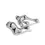 Thumbnail: Artistic drop earrings silver