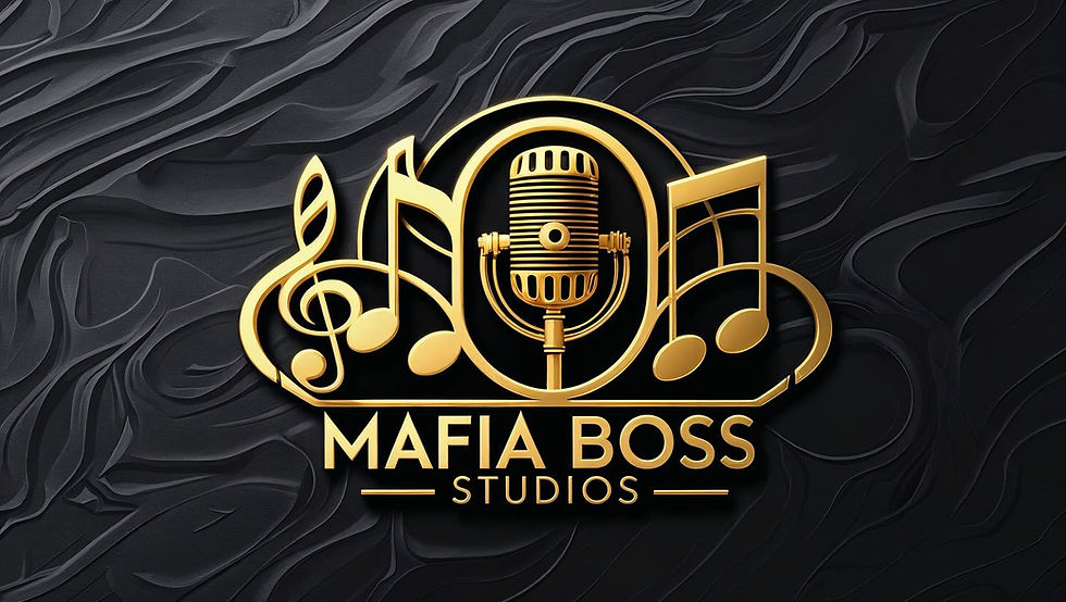 Mafia Boss Studios logo in gold with music notes and microphone (6).jpg