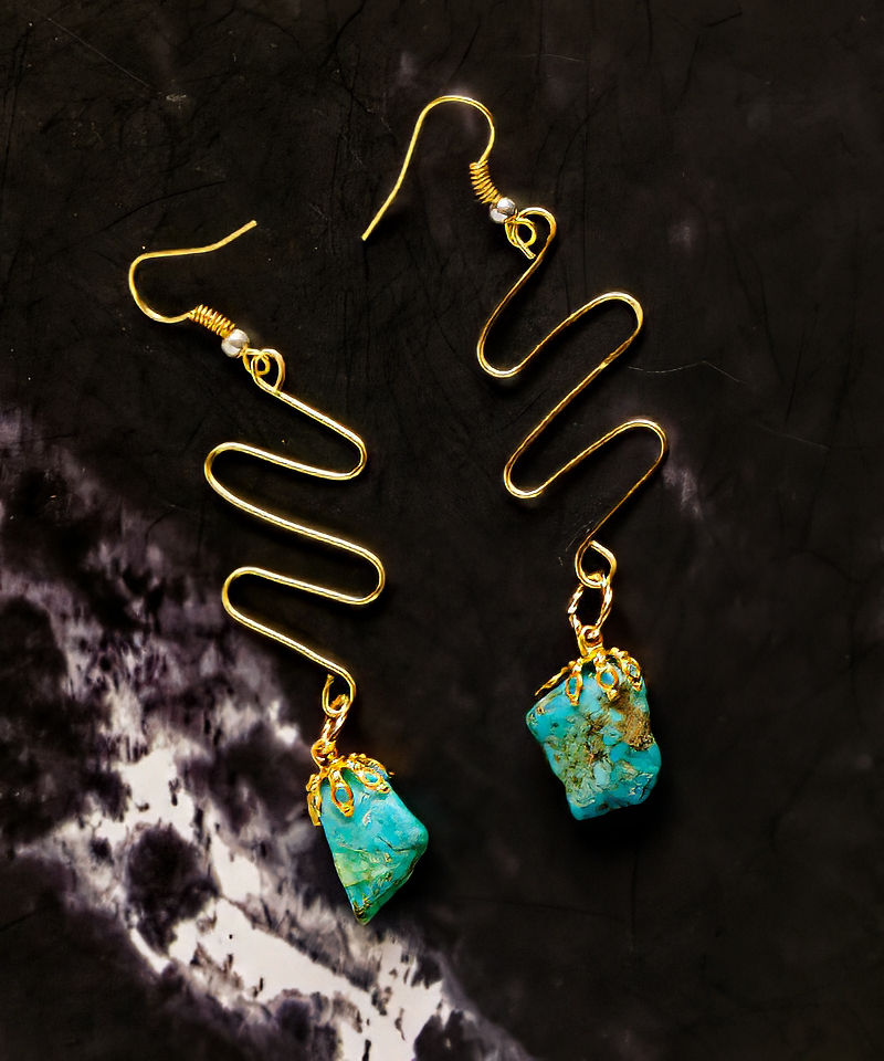 Turquoise Dangle Earrings T-5