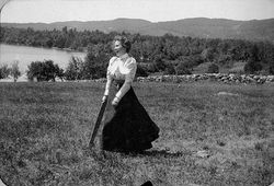 25c, woman with bat