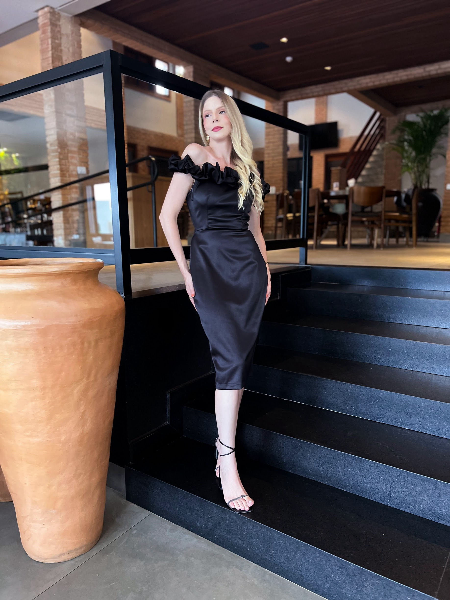 Vestido cetim ottaia