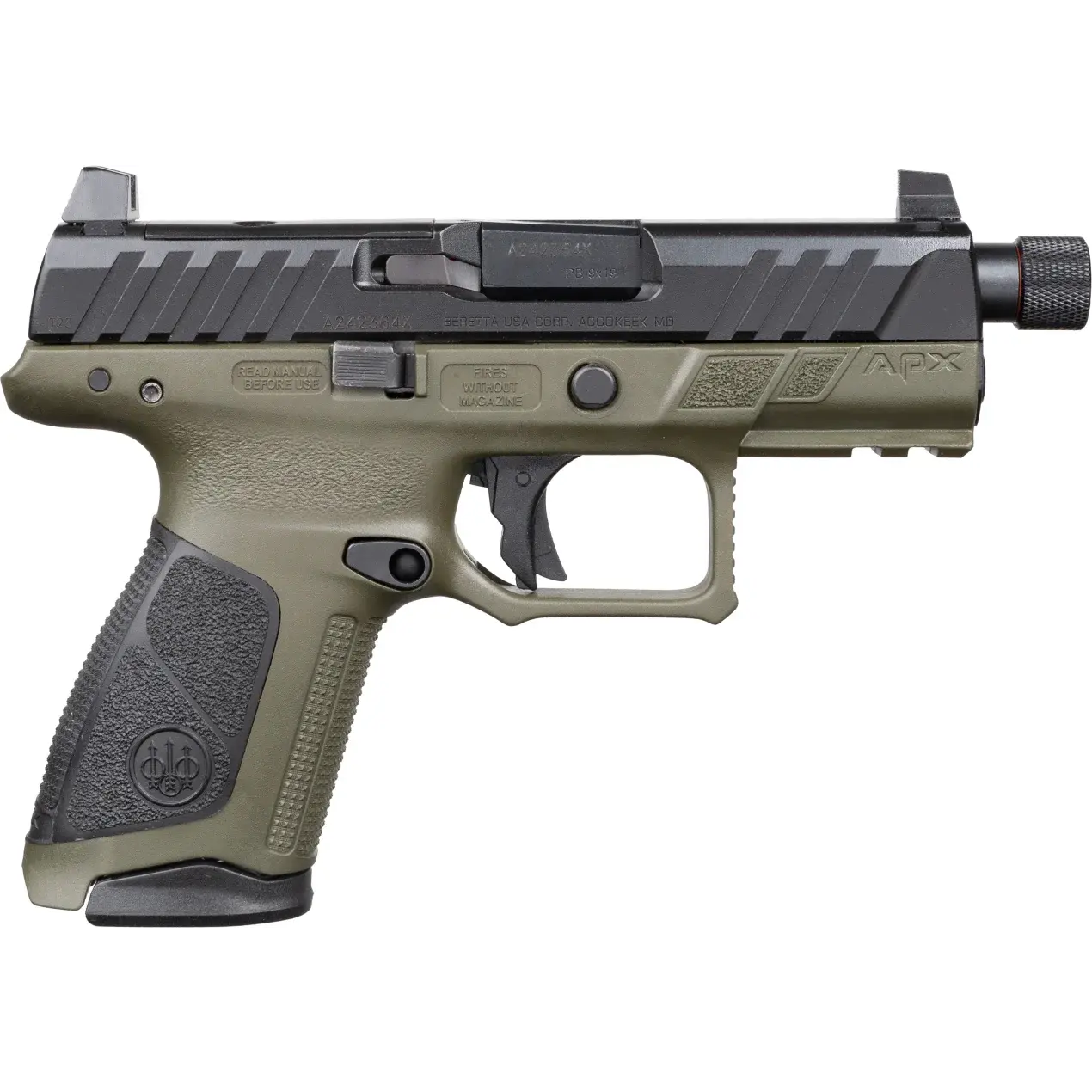 Beretta APX A1 Compact Tactical, 9mm, 17+1, & 15+1 Capacity