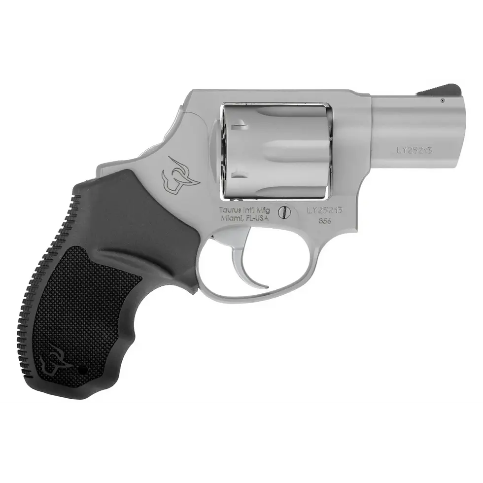 Taurus 856 Matte Stainless Steel 38Spl Revolver with Concealed Hammer