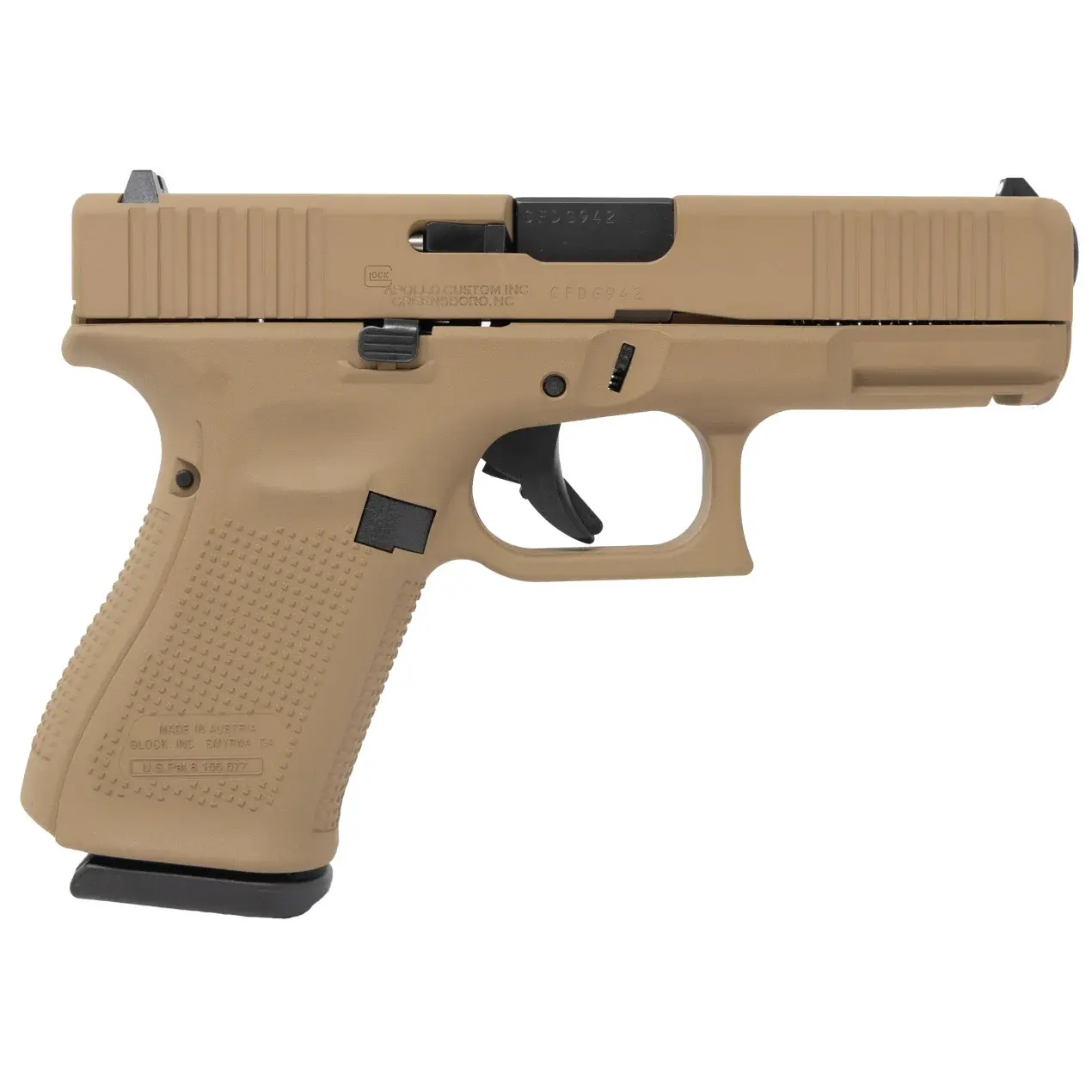 Glock 19 Gen 5, Apolo Customs, 15+1 Capacity
