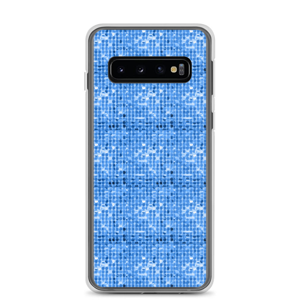 Blue Sequin Print Samsung Case