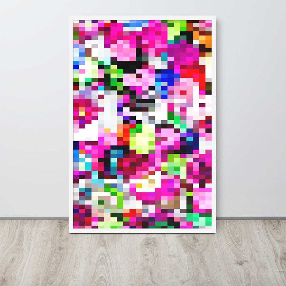 Pixels Framed Poster