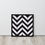Thumbnail: Black & White Chevron Framed Poster