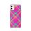 Thumbnail: Pink Plaid iPhone Case