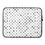 Thumbnail: Gray Polka Dots on White Laptop Sleeve
