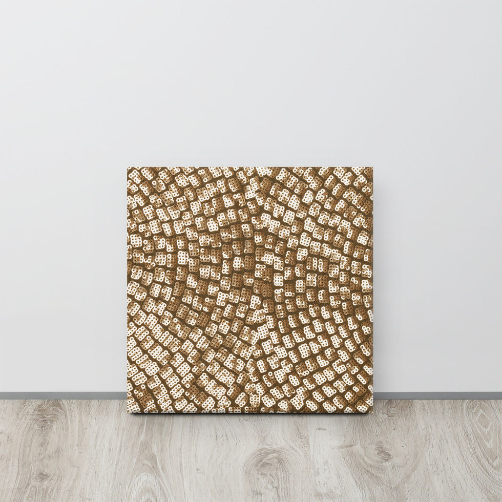 Thumbnail: Gold Sequin Print Canvas