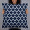 Thumbnail: White Geo on Navy Pillow