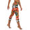 Thumbnail: Orange Flower Tie Dye Yoga Capri Leggings
