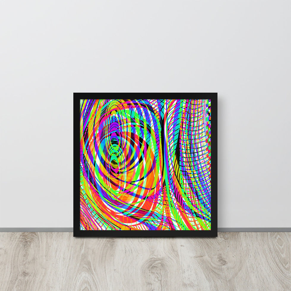 Thumbnail: Colorful Sketch Framed Poster