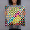 Thumbnail: Colorful Plaid Patchwork Print Pillow