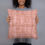 Thumbnail: Rose Burlap Print Pillow
