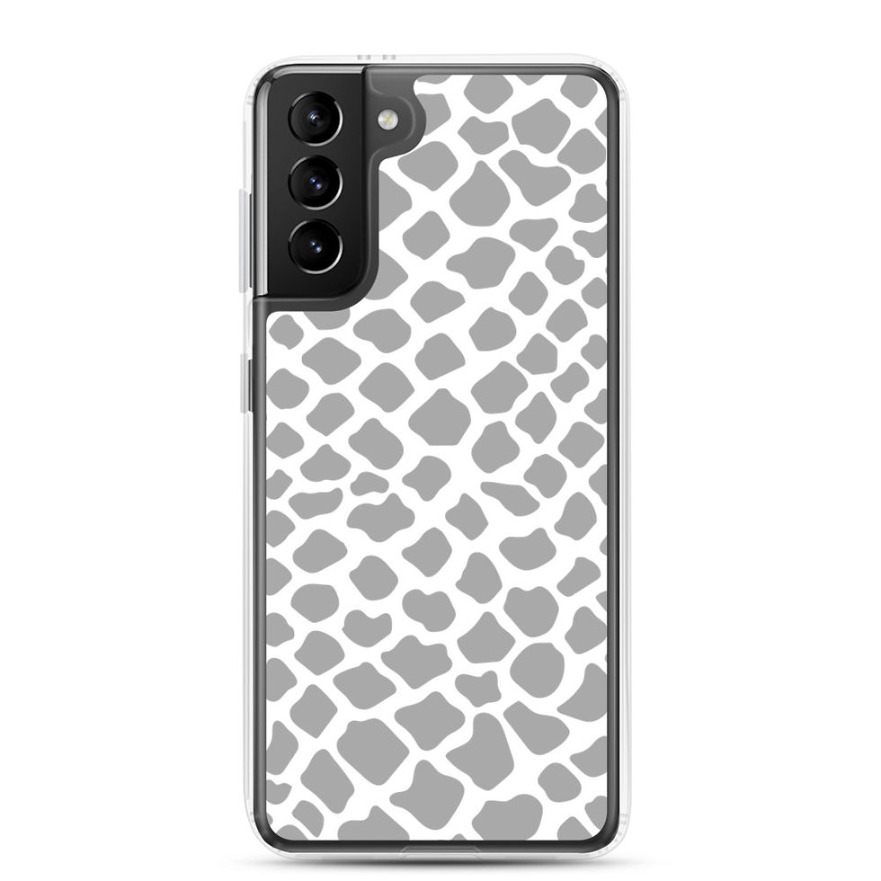 Thumbnail: Gray Animal Print Samsung Case