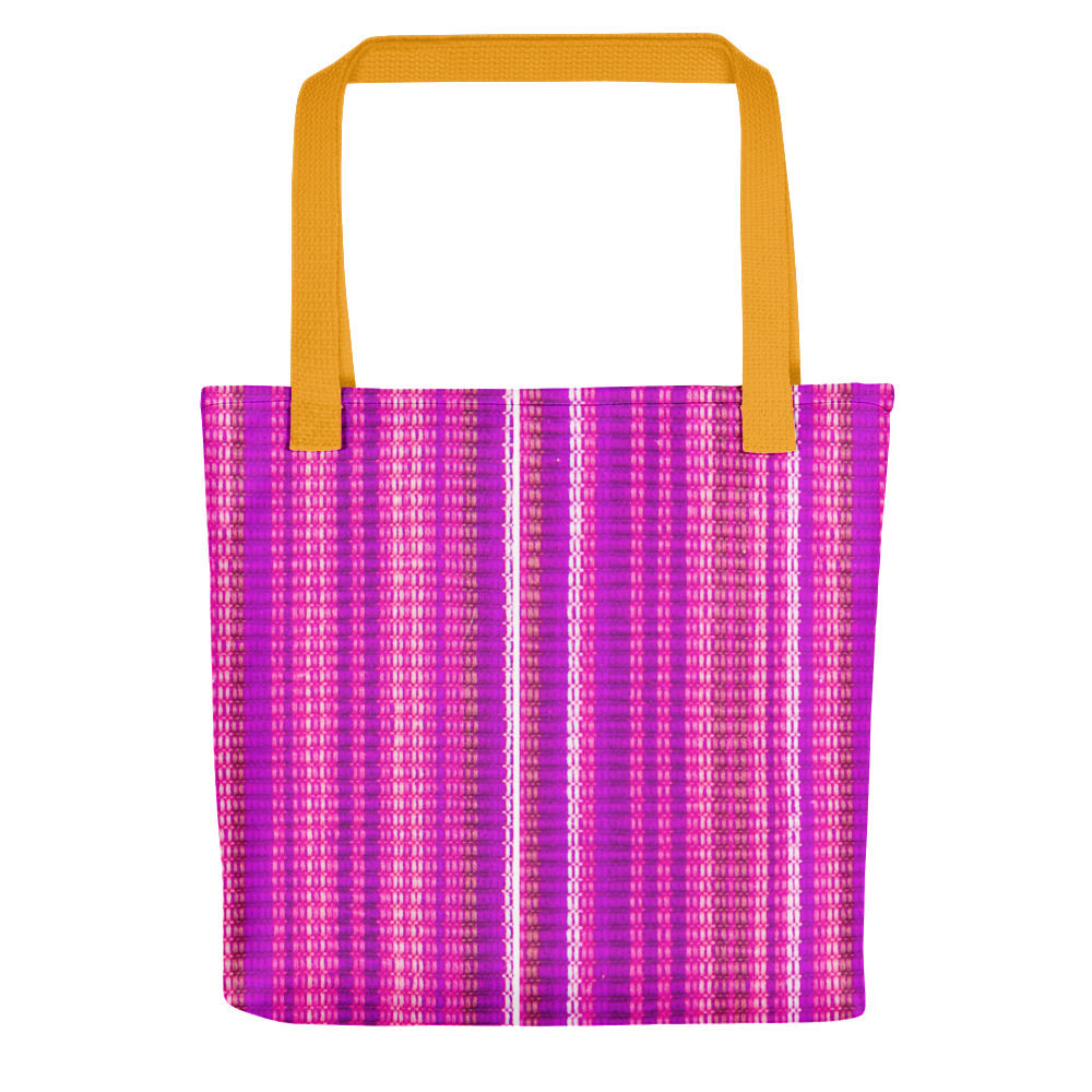 Hot Pink Stipe Tote Bag