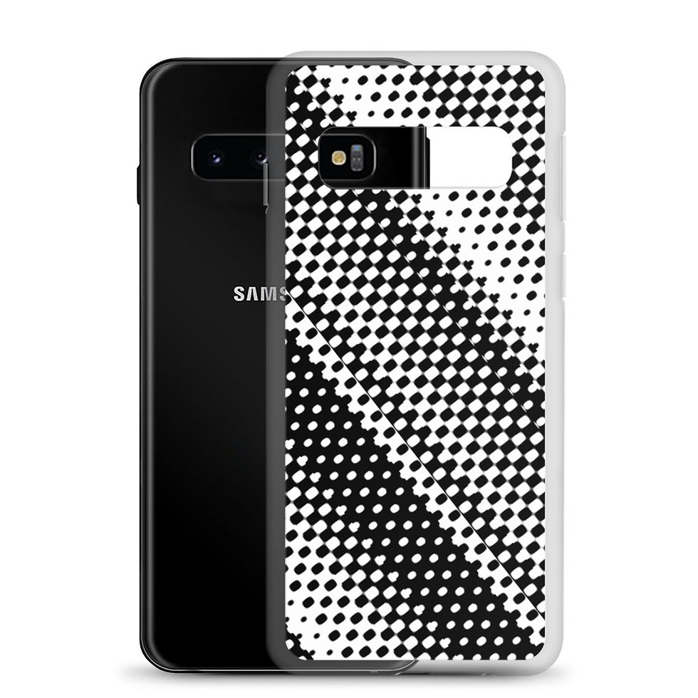 Thumbnail: Black & White Slant Dots Samsung Case