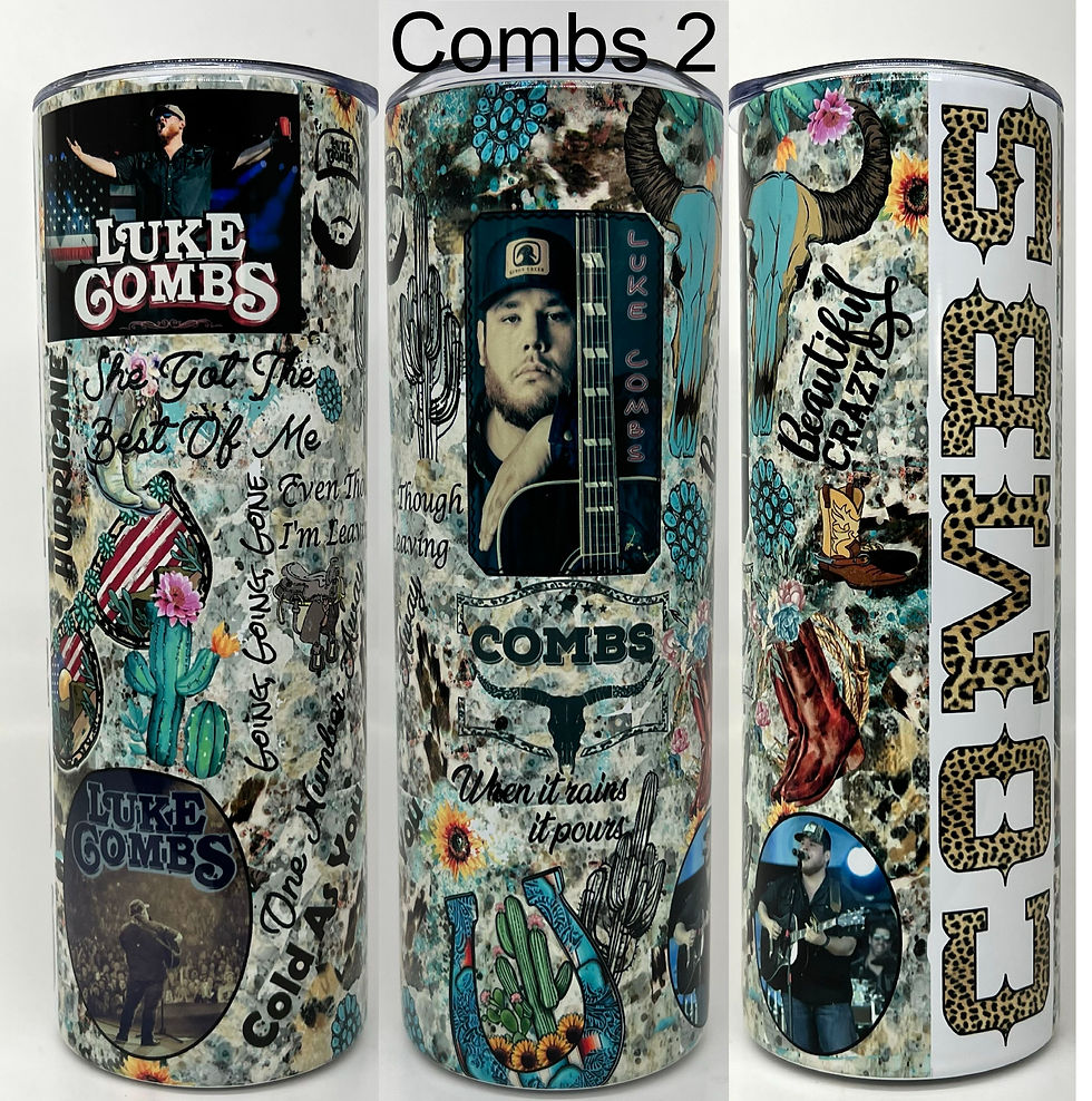 Thumbnail: Morgan Wallen or Luke Combs 20/30 oz options