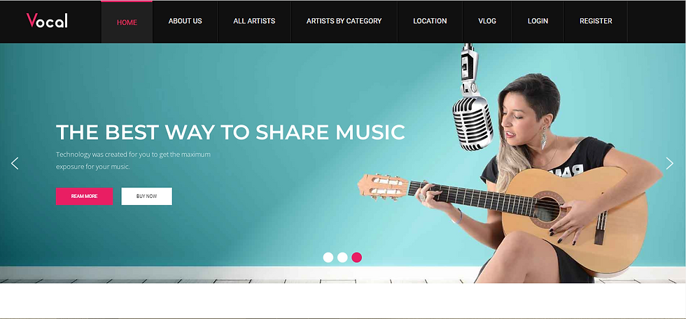 voice over website template