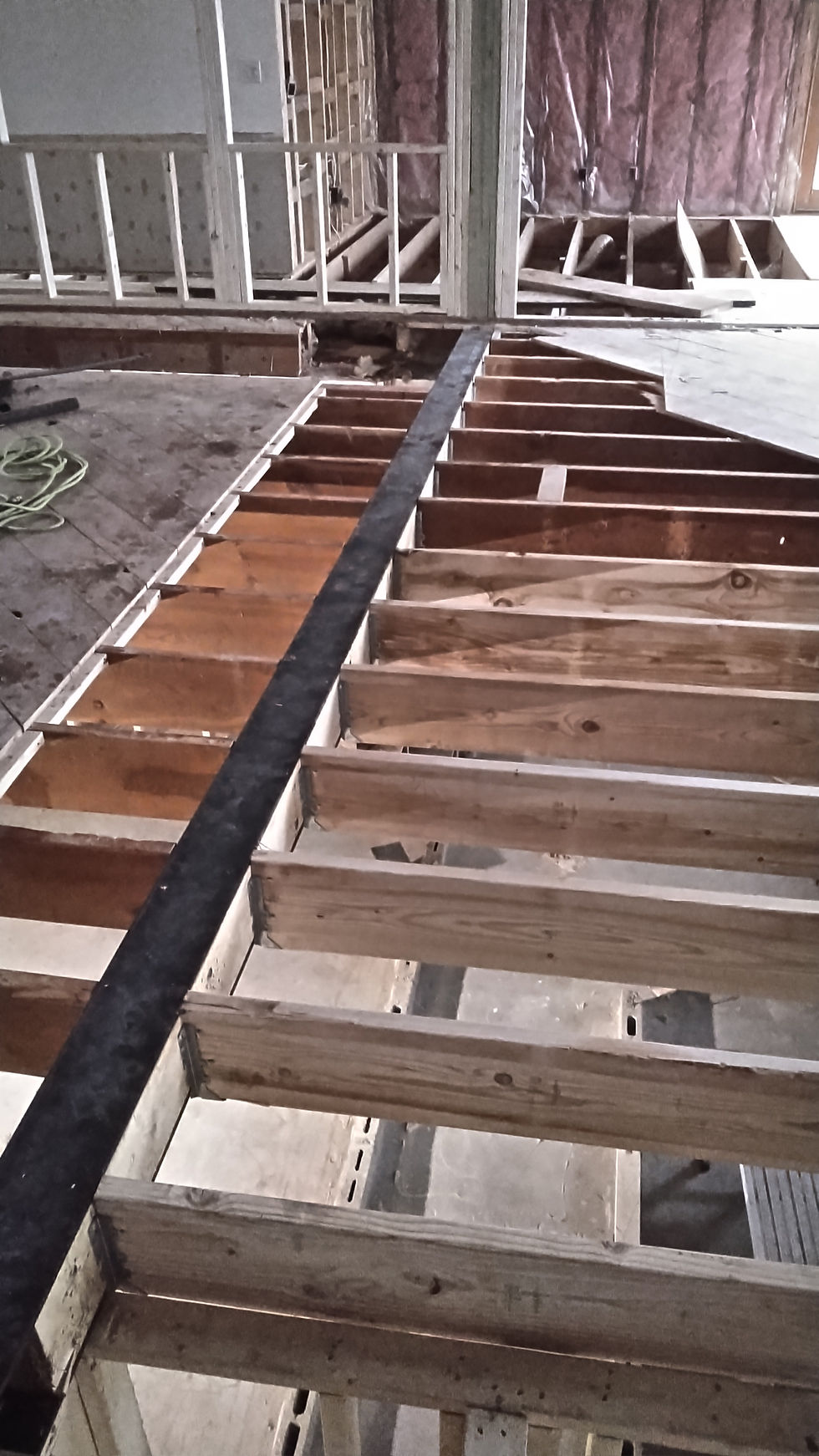 Steel Flush Beam Install