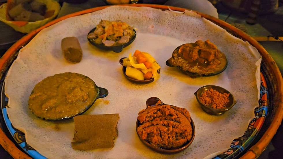 The 4-Stew Platter at Addis in Cape