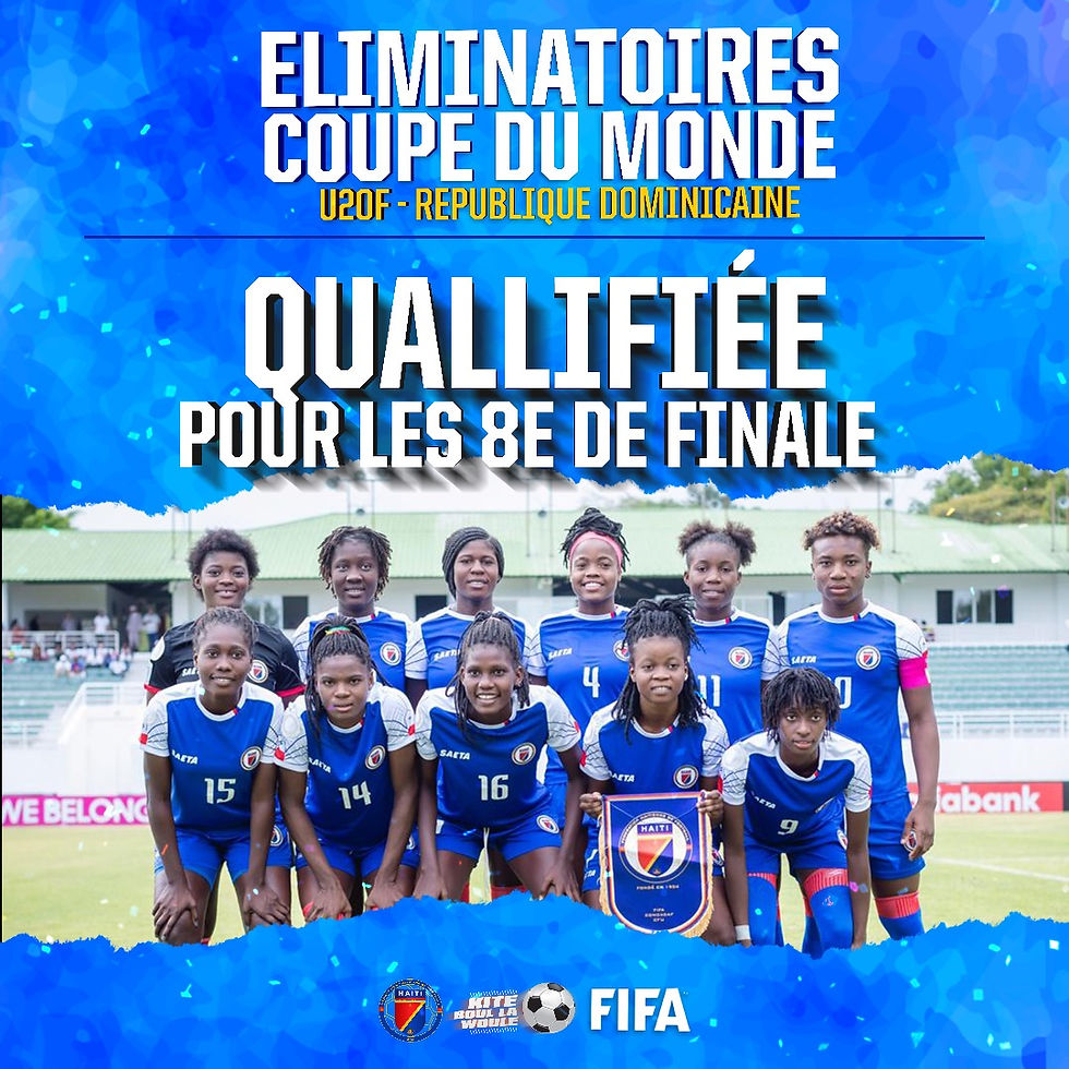 Éliminatoire mondiale U20: Haïti sur la bonne voie