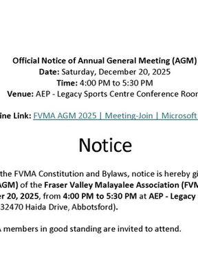 Notice of Annual General Meeting of Members 2025