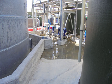 Waste Water managment bunding