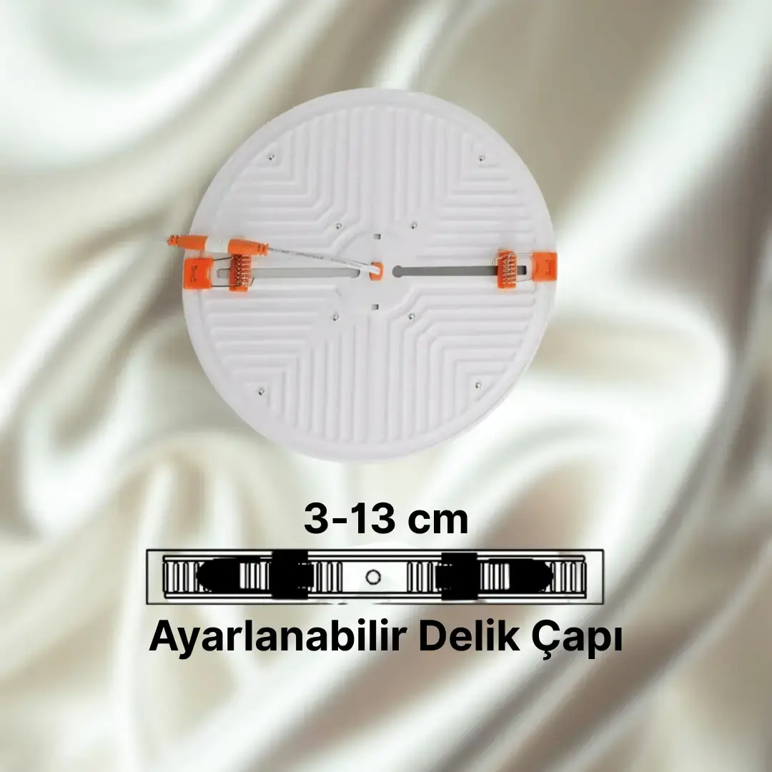 25W X-Plus Led Panel Beyaz Işık Ayarlanabilir Delik Çapı
