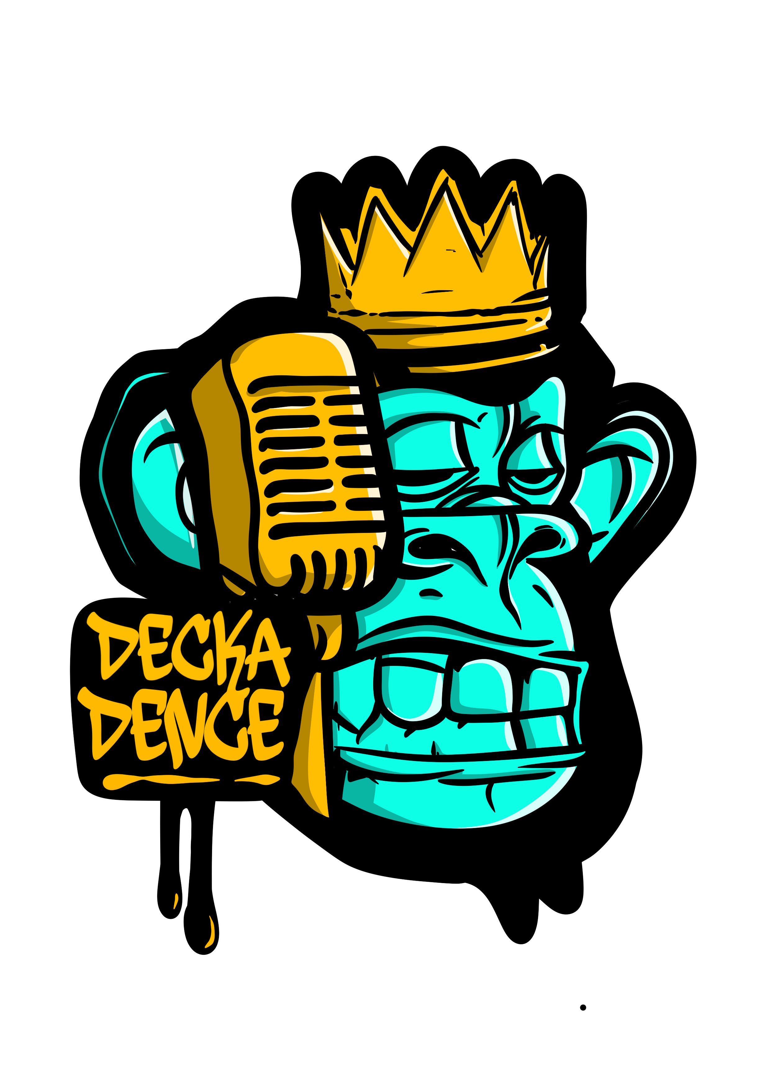King Monkey Vinyl Sticker