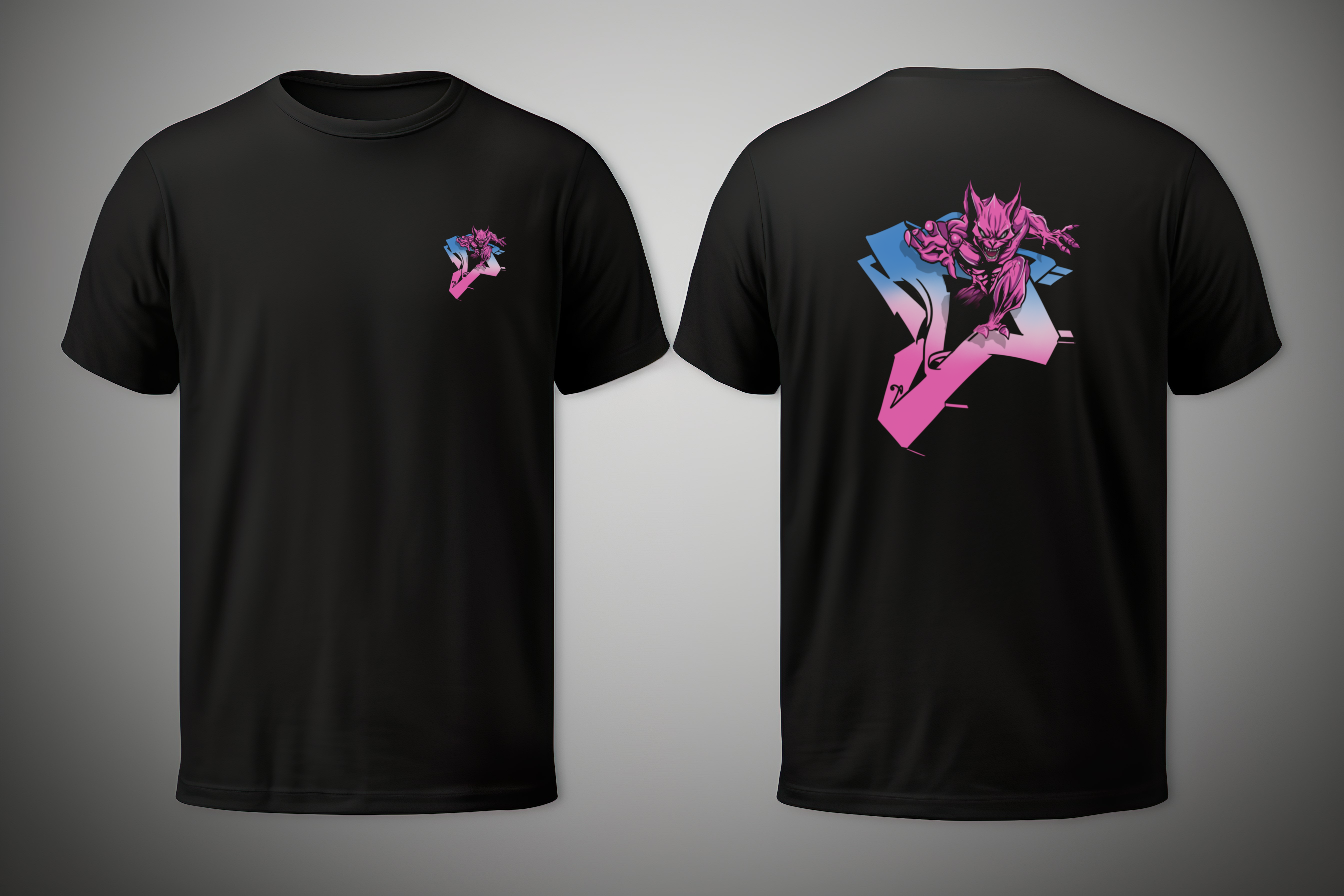 Deckadence 'Demon D' T-shirt Black