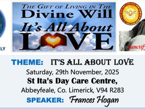 Recordings of DWF Abbeyfeale Gathering "IT'S ALL ABOUT LOVE" now available.