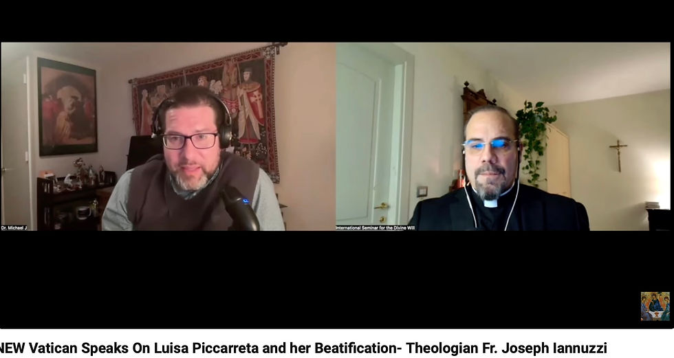 Fr. J. Iannuzzi clarifies recent statements by the Dicastery for the Doctrine of Faith on Luisa Piccarreta's writings.