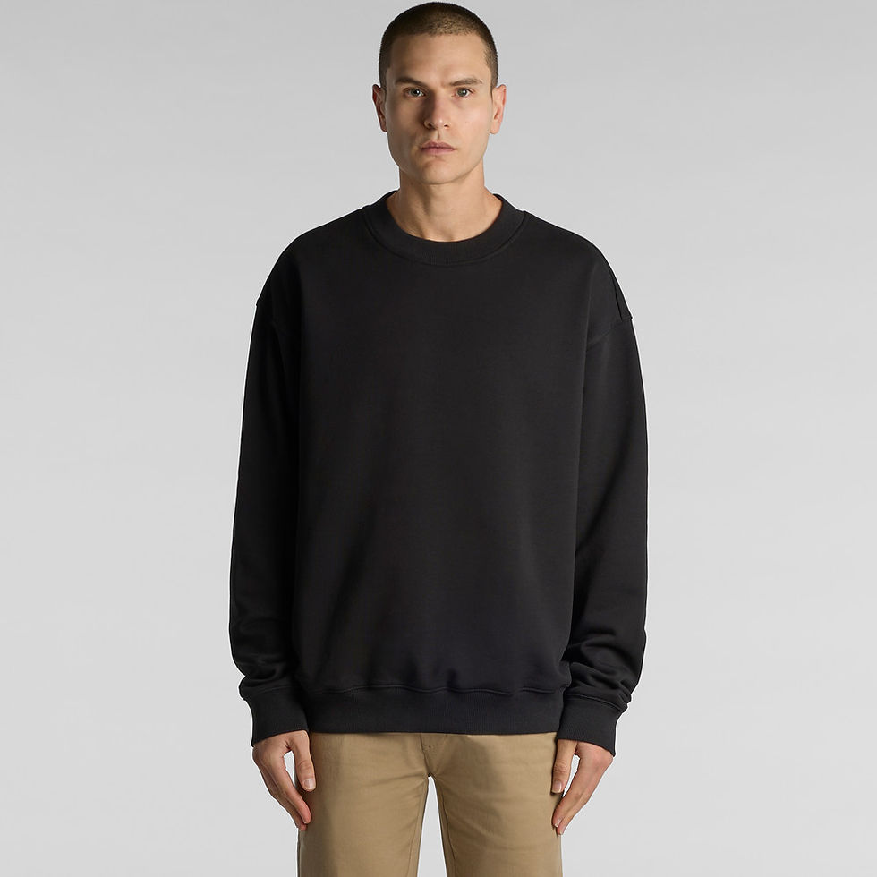 Arden Structure 500gsm Ağır Sıklet French Terry Sweatshirt minimalist unisex model üzerinde