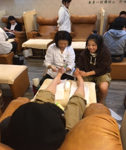 足つぼマッサージ体験