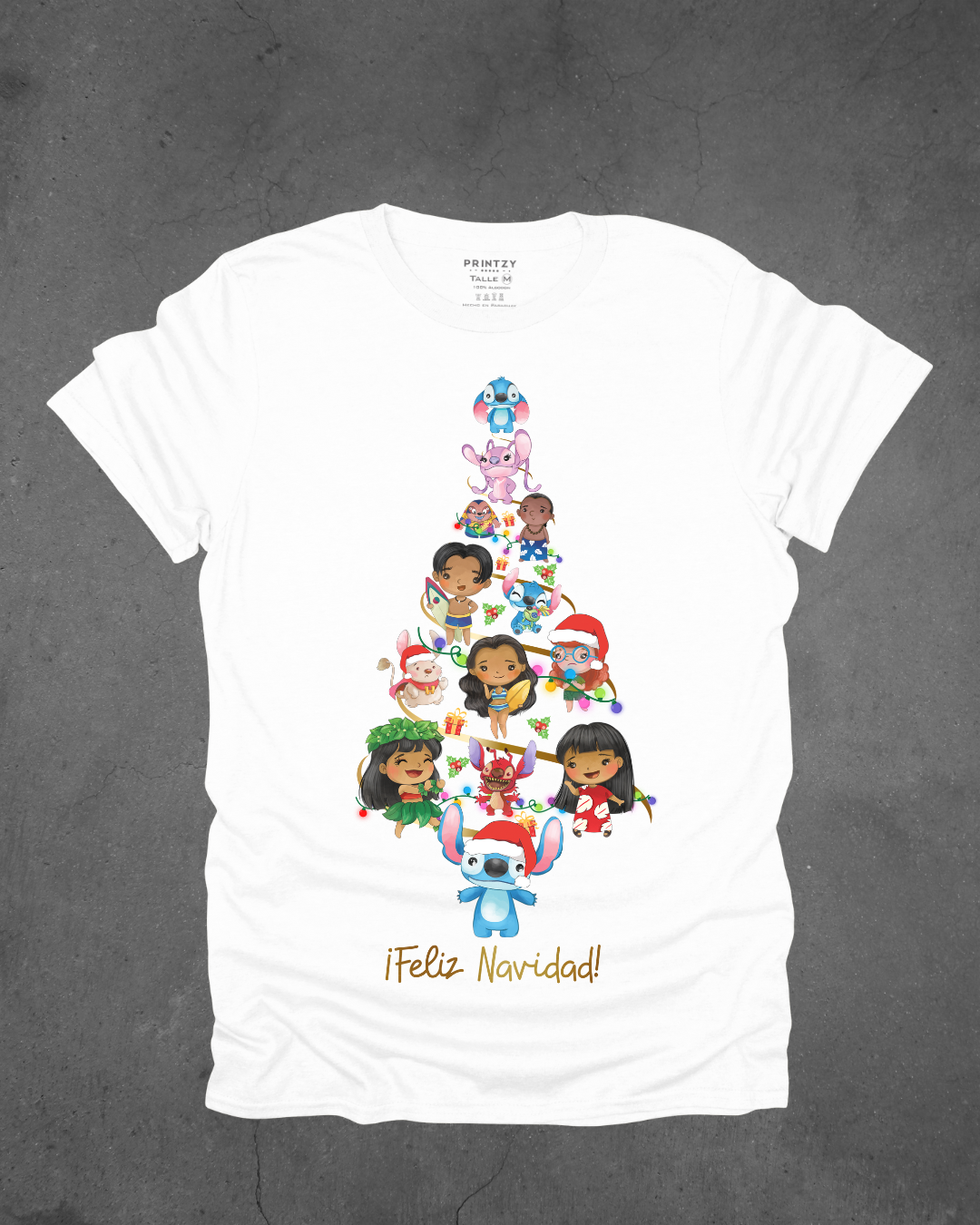 Remera Navidad Disney 17