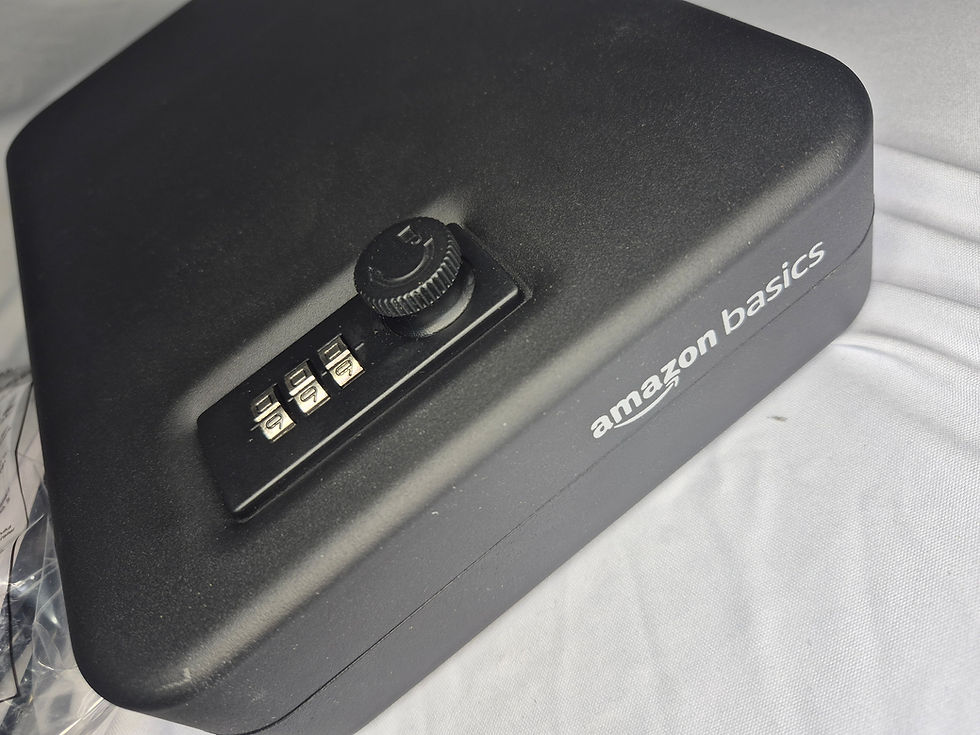 Thumbnail: Amazon Basics Portable Security Case Lock Box Safe