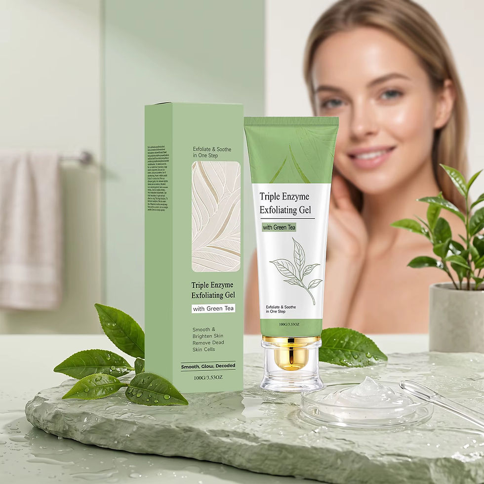 Thumbnail: Triple Enzyme Green Tea Exfoliating Aqua Peel Gel, Deep Pore Face Exfoliant, Gen