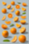 Patrón de rodajas de naranja